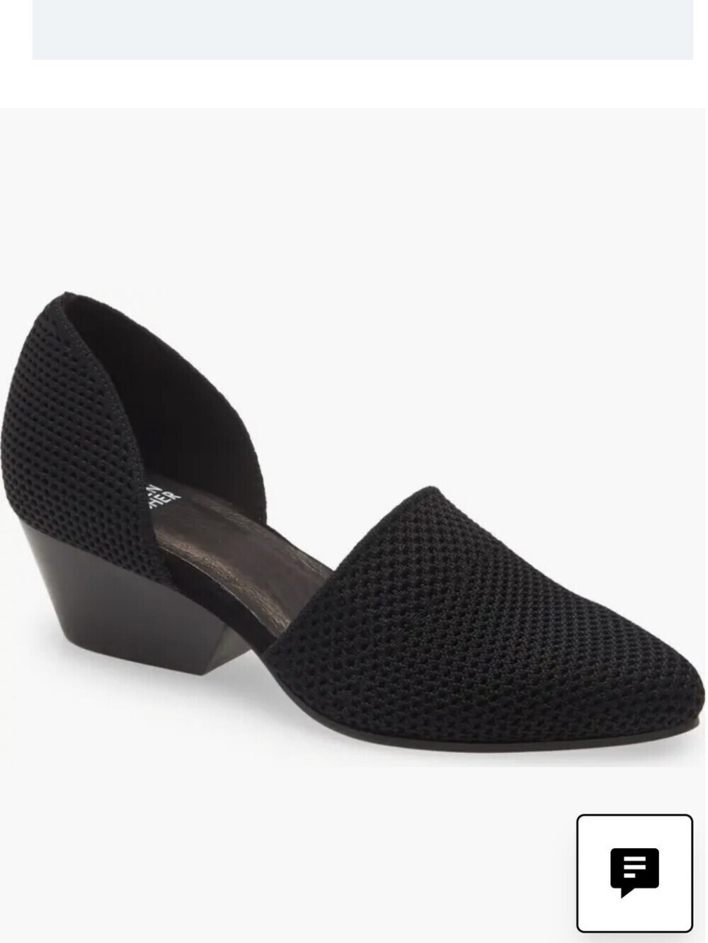 Eileen Fisher Hallo knit d'Orsay pump heels 8